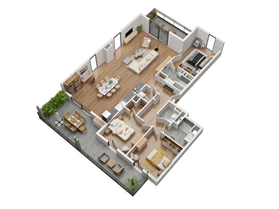 L'Orée du Parc - Axonométrie T6